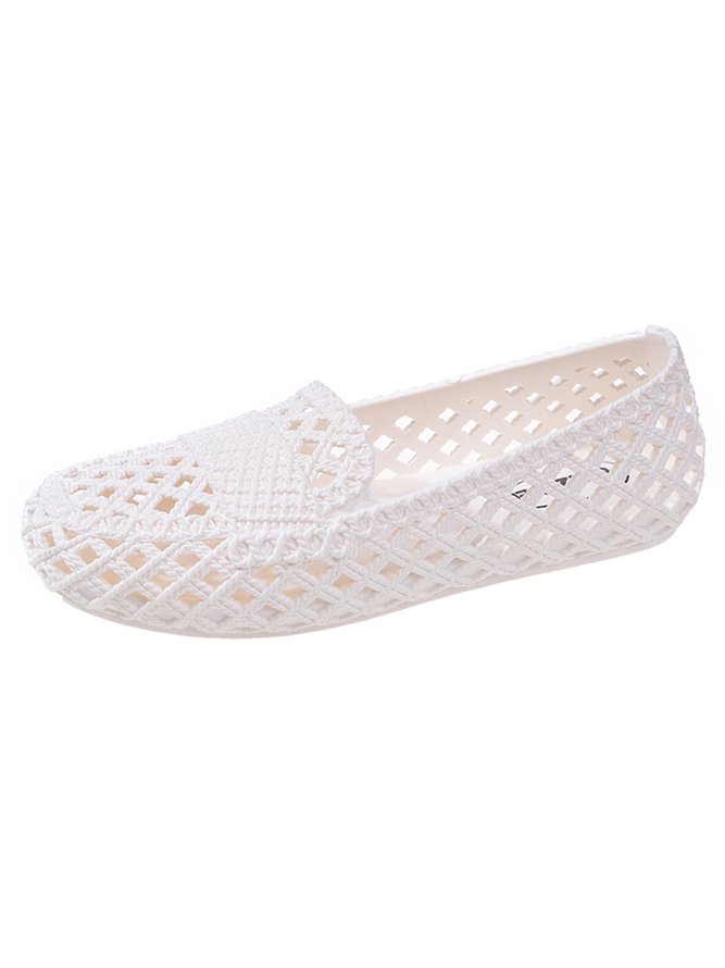 Damen Ausgehöhlt Wasserdicht Slip On Schuhe