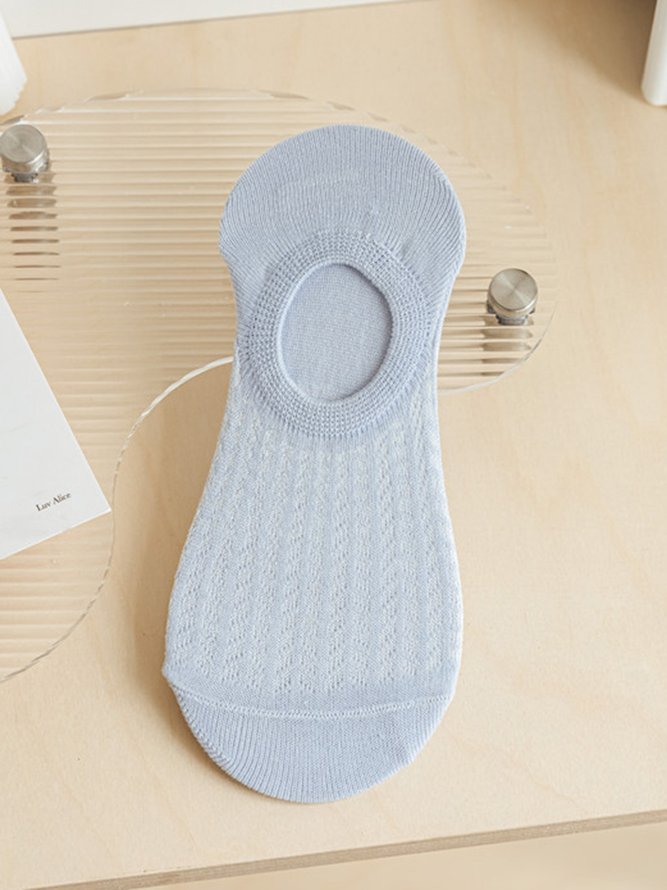 1 Paar Lässig Atmungsaktiv Ausgehöhlt Unifarben Knöchelsocken