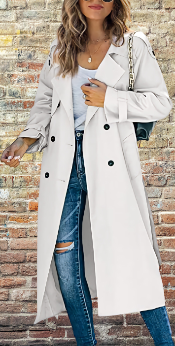 Urban Unifarben Trenchcoat Mit Nein