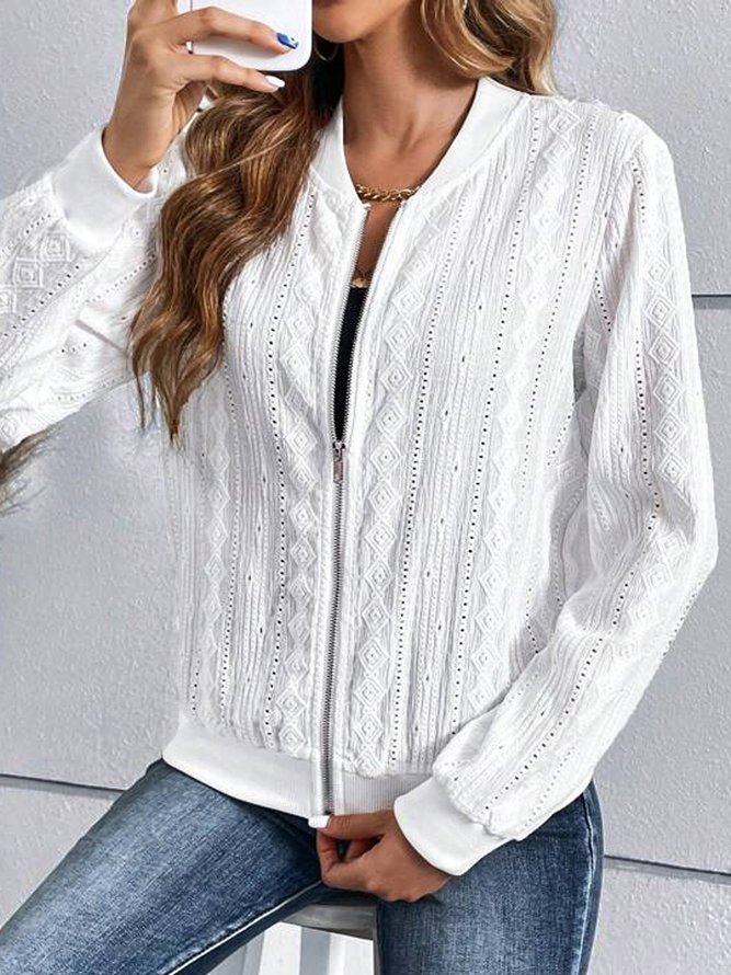 Sonstiges Unifarben Lässig Jacke
