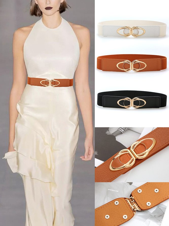 Fashion Schnalle Elastische Taille Gürtel