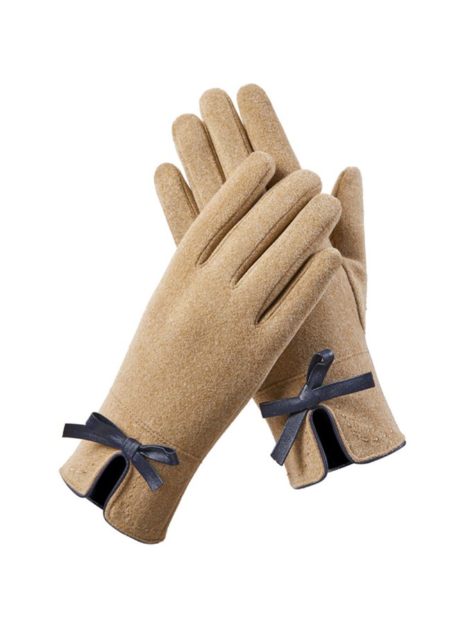 Elegant Schleife Wärme Handschuhe