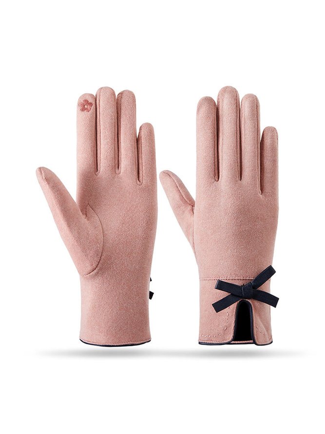 Elegant Schleife Wärme Handschuhe