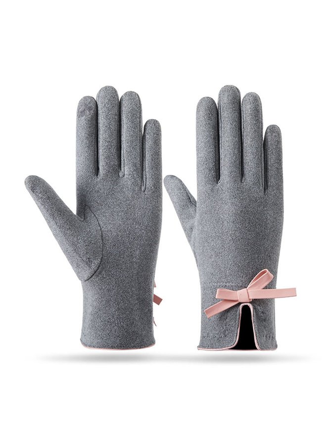 Elegant Schleife Wärme Handschuhe