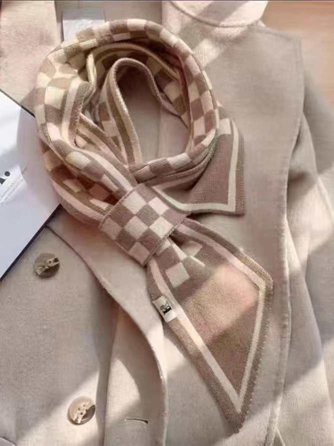 Elegant Geometrisch Wärme Halsmanschette Schal