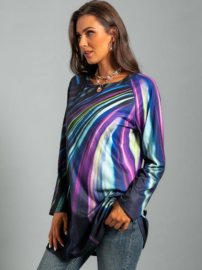 Damen Blusen & Shirts mit Batik Print