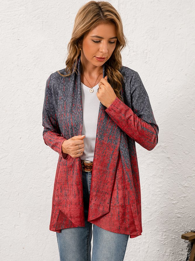 Normal Lässiger Strickjacke