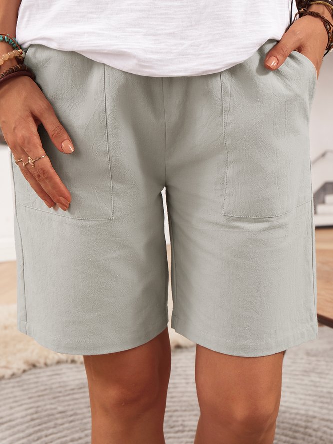 Baumwollgemisch Shorts