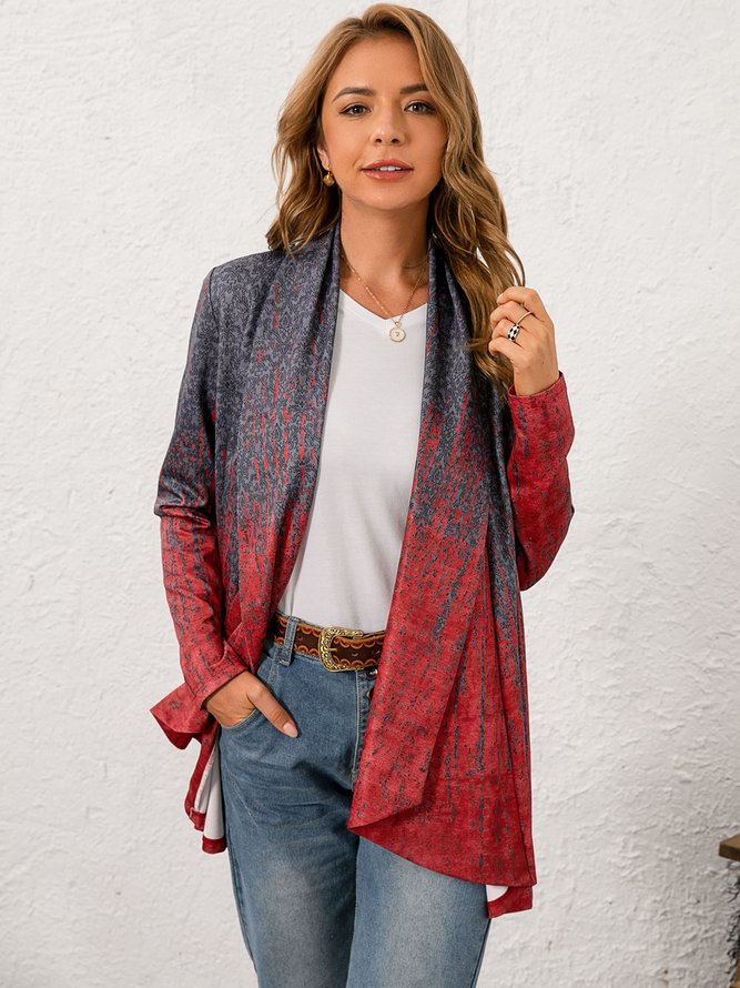 Normal Lässiger Strickjacke