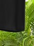 Polka Dots Kurzarm Knopf Neckholder Große Größen Lässig Blusen & Shirts