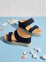 Strand Urlaub Stroh Keile Pantolette