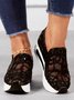 Fashion Paillette Atmungsaktiv Mesh Slip On Plateau Sneakers