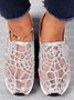 Fashion Paillette Atmungsaktiv Mesh Slip On Plateau Sneakers