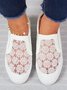 Blume Stickerei Detail Versteckt Stöckel Schuhe