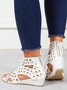 Urlaub Cut-Out Schnürung Sandale Stiefelette