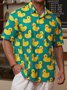 Enten Brusttasche Kurzarm Hawaiische Bluse