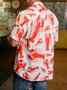 HUMMER Brusttasche Kurzarm Hawaiische Bluse