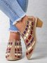 Retro Weben Inlay Block Pumps