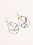 Retro Silber Geblümt Ohrringe Bohemien Ethnisch Stil Kleid Damen Schmuck