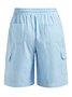 Herren Leinen Shorts Multi-Pocket Krawatte Cargohosen