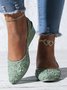 Wasserdicht Geblümt Keilabsatz Slingback Flache Schuhe