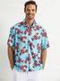 HUMMER Brusttasche Kurzarm Hawaiische Bluse