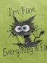 Damen I'm fein es ist fein alles ist fein Lässig T-Shirt
