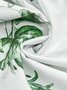 Lässig Blätter Langarm Hemdkragen Große Größen Print Bluse
