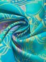 Paisley Lässig Kurzarm Bluse