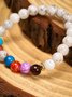 Freizeit Ethnisch Stil Normal Mineral Bunt Perlen Armband