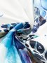 Print V-Ausschnitt Lässig Kurzarm Stricken Kleid