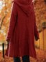 Modetalente Geblümt Mit Kapuze Strickjacke Große Größen Mantel