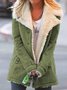 Modetalente Wintermantel Damen Baumwolltaschen Casual Langarm Jacken & Mantel