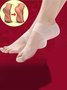 Rutschfeste  Gel-Fersen-Socken Fußpflege aus Weichem Silikon