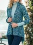 Retro Wolle/Stricken Pullover Mantel