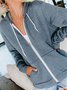 Retro Individualität Reißverschluss Sweatjacke mit Kapuze
