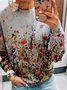 Langarm Lässig Sweatshirts