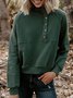 Baumwolle-Gemisch Langarm Sweatshirts