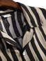 Herren Print Gestreift Shirts