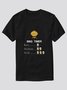 Baumwollgemisch Retro Herren Fashion Print T-Stück
