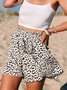 Leopard Baumwolle Shorts