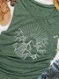 Geometrische Ärmellose Tops mit Rundhals