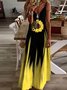 Spaghettiträger Schulterfreies Freizeitkleid