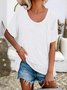 Rundhals Lässige Shirts & Blusen mit Kurzarm