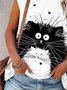 Kurzarm Tier T-Shirt mit Rundhals