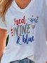 Individualität Normale Shirts & Blusen mit Buchstabe Print