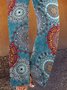 Paisley Shift Bedruckte Bohemain Blaue Hose