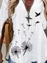 Langarm V-Ausschnitt Shirts & Blusen&Shirts