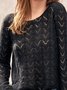 Lässig Unifarben Pullover
