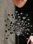 V-Ausschnitt Langarm Print Retro Shirts & Blusen&Shirts